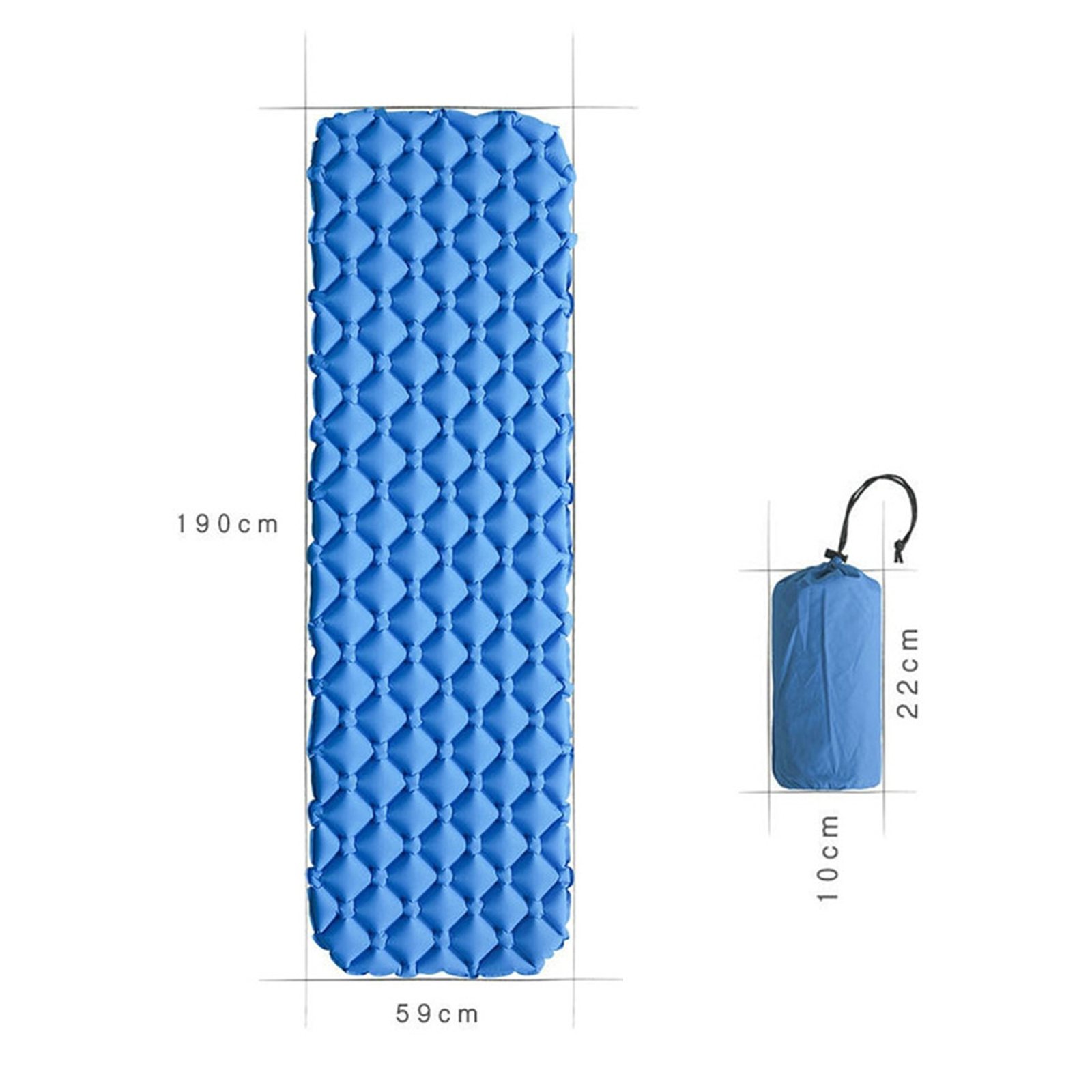 Hiking trip inflatable hammock TPU insulated folding sleeping bag foldable super light soft camping mat mattress