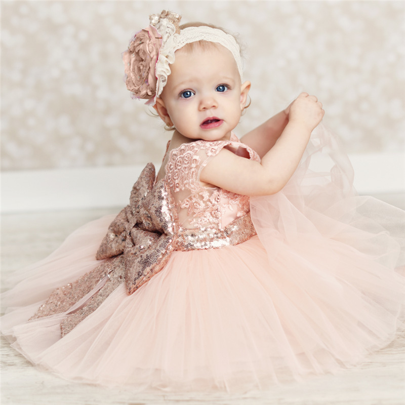 European Newborn Baby Clothes Princess Kids Frocks Design Party Dresses Of Girl