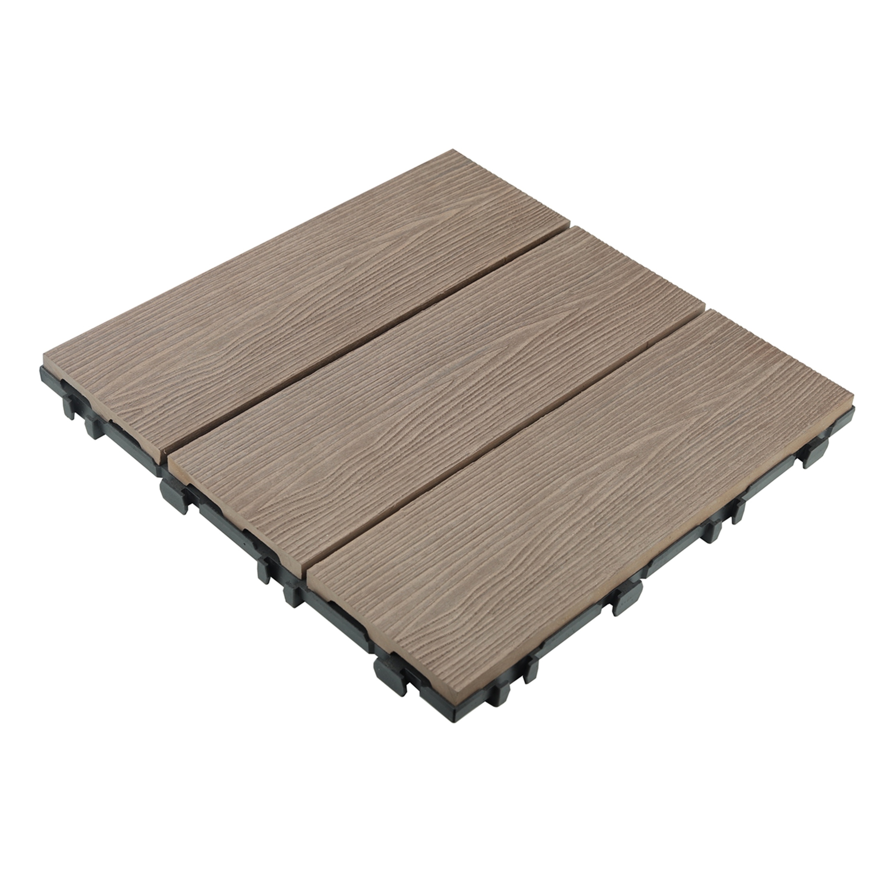 Eco-friendly Patio Terrace Balcony Garden Floor Tiles Wood Plastic Composite Interlocking Outdoor WPC Decking DIY Tiles