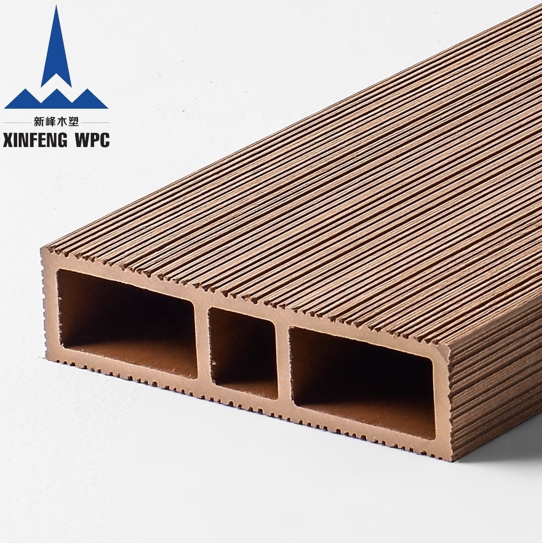 Natural Looking Decorative Plastic Wood Composite WPC Wall Plank Ceiling Decorative Board XF-D301