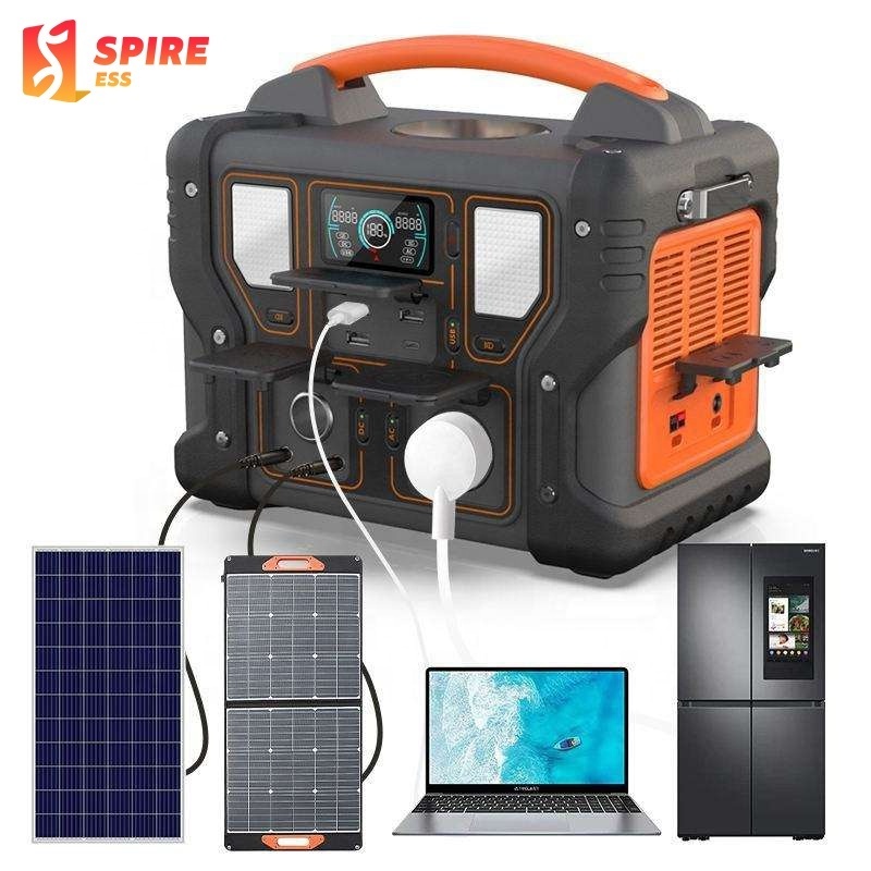 300w 500w 1000w 110v 220v Home Energy Storage Outdoor Mobile Portable Lithium Battery Charging Power Station Solar Generators