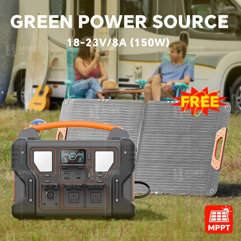 300w 500w 1000w 110v 220v Home Energy Storage Outdoor Mobile Portable Lithium Battery Charging Power Station Solar Generators