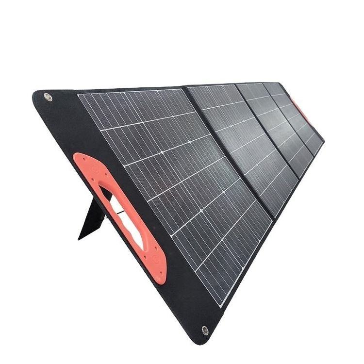 100W 150W 200W 18V 36V All Black flexible folding Portable ETFE Foldable Solar Panel