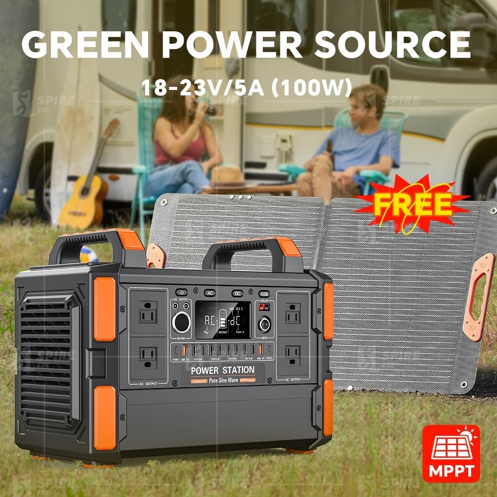 300w 500w 1000w Mini Outdoor Camping Portable Energy Storage Lifepo4 Battery Back Up Power Station Solar Generator For Home Use