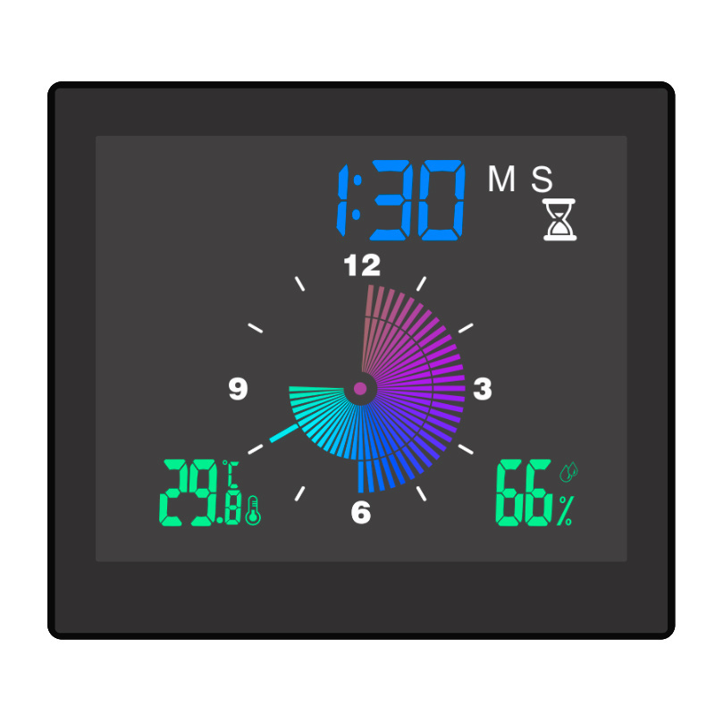 Suction Shower Clock Time Countdown Color Lcd Table Waterproof Costom Made Alarm Wall Digital Count Down