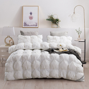 Luxury Twist Feather Goose Down Comforter Quilted Bed Cotton Goose Down Duvet