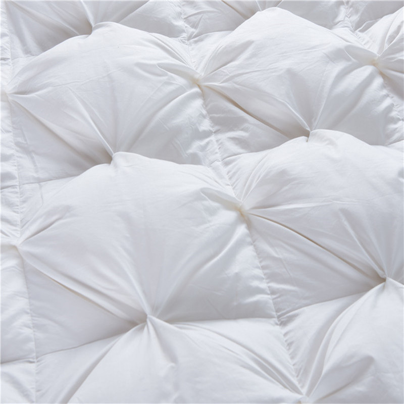 Luxury Twist Feather Goose Down Comforter Quilted Bed Cotton Goose Down Duvet