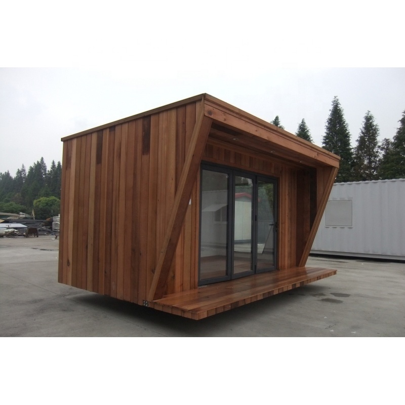 Luxury mini movable low cost wooden container coffee shop