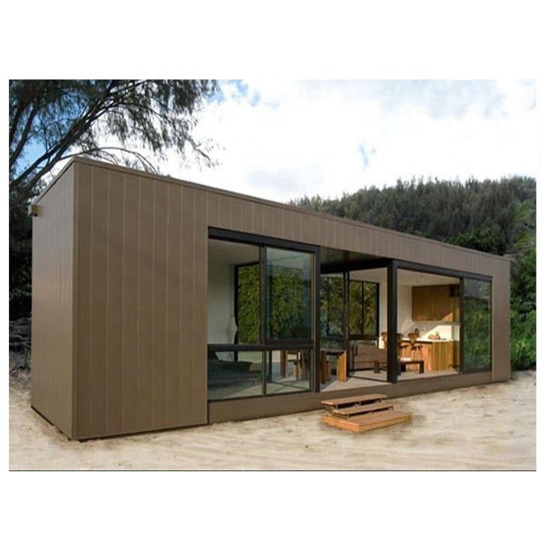 Light steel villa & wood prefab modular house resort cabin mobile house hut