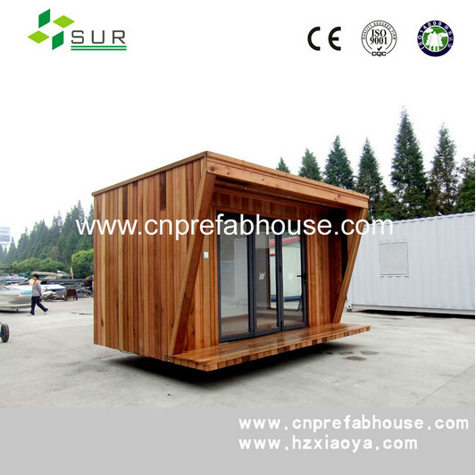 Luxury mini movable low cost wooden container coffee shop