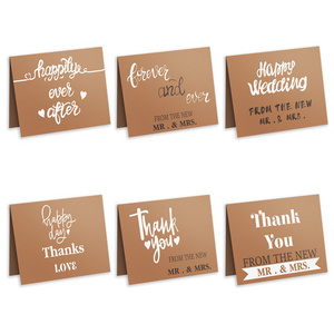 HK005 Wedding Party Invitation Table Place Card Greeting Cards and Envelops for Wedding Decorations Party