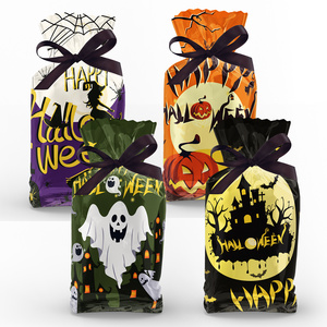 Xindeli LD001 Halloween Party Supplies  Ghost Pumpkin Printed Plastic Aluminium Foil Bag for Candy Gift Packing