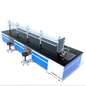 Low prices dental lab technician table furniture phenolic resin top approved school laboratory bench table