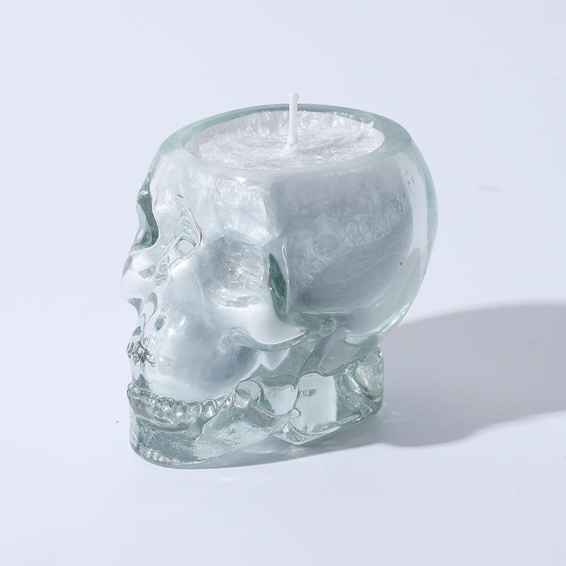 Individual Skeleton candle soybean wax ice flower wax scented candle red jelly candle