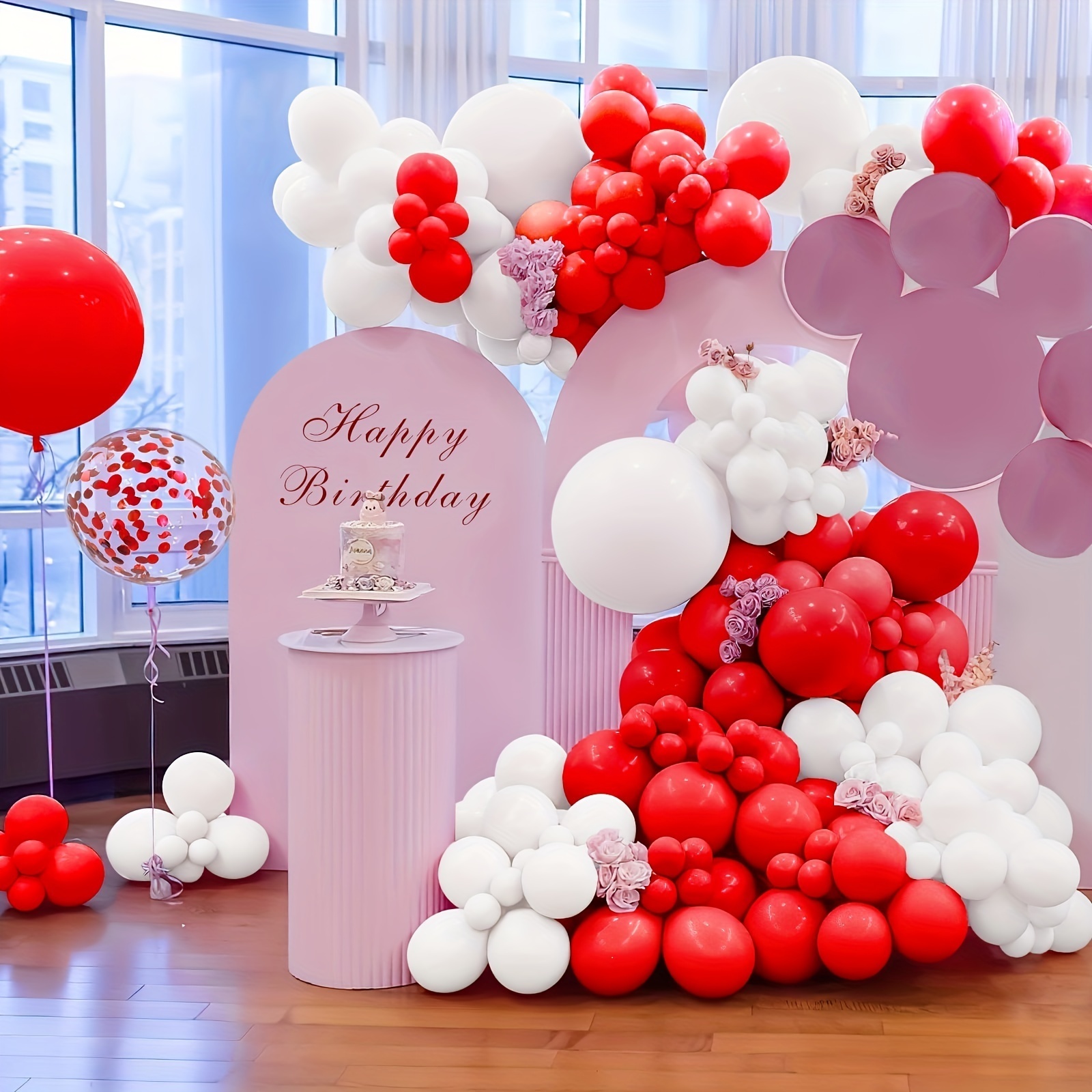 Hot sell 126pcs Balloon Arch Kit with Confetti Balloons Suitable for Wedding Baby Christening Birthday Party Decoration balloon