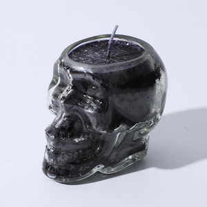 Individual Skeleton candle soybean wax ice flower wax scented candle red jelly candle