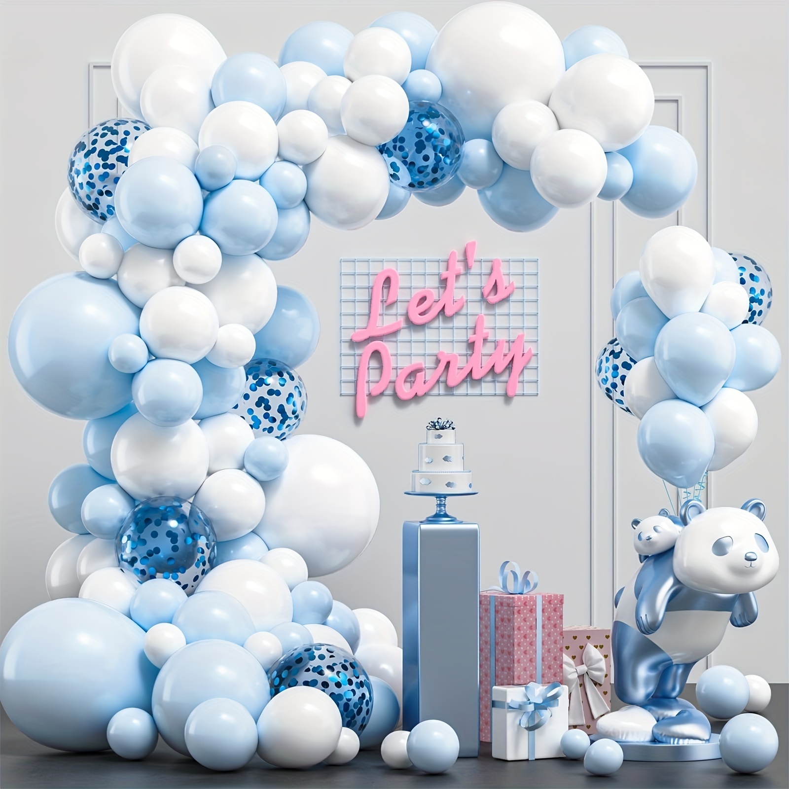 Hot sell 126pcs Balloon Arch Kit with Confetti Balloons Suitable for Wedding Baby Christening Birthday Party Decoration balloon