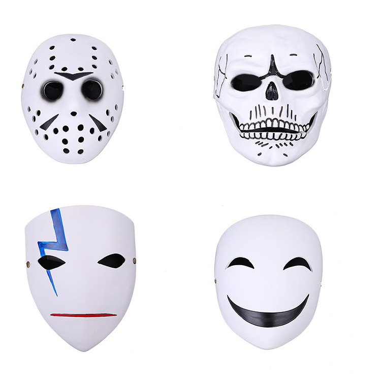 New funny resin mask cosplay mask Halloween party props masquerade white mask