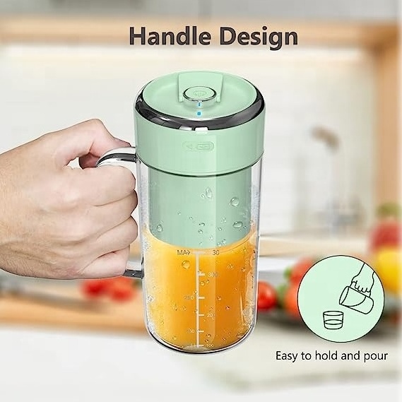 2023 Personal Size Blender USB Rechargeable Fruit Mixer Handheld Fruit Machine Mini Jug Blenders for Smoothies & Shaker