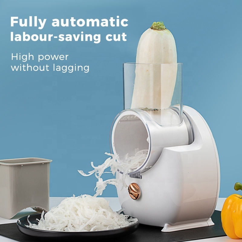 Upgraded in 2023 Professional Electric Slicer Shredder Salad Machine Fruit Vegetable Cutter Electric Cheese Grater