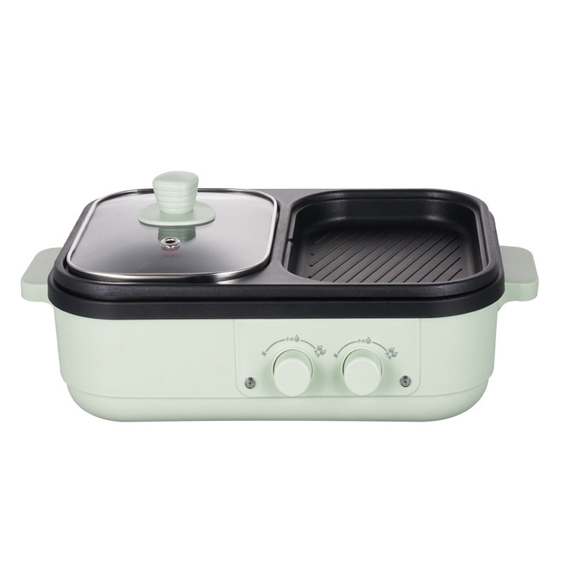 110V/220V small Kitchen appliances multifunction student cooking pan electric hot pot and barbique grill