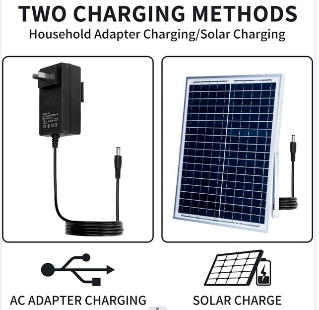 Emergency solar rechargeable fan 12 inch with Led light copper motor AC/DC 12 inch AC adapter electric table fan