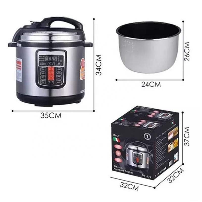 In stock Multifunctional 5L 6L Food Steamer Electric Programmable Pot Pressure Cooker Rice Cooker With Non-Stick Bowl