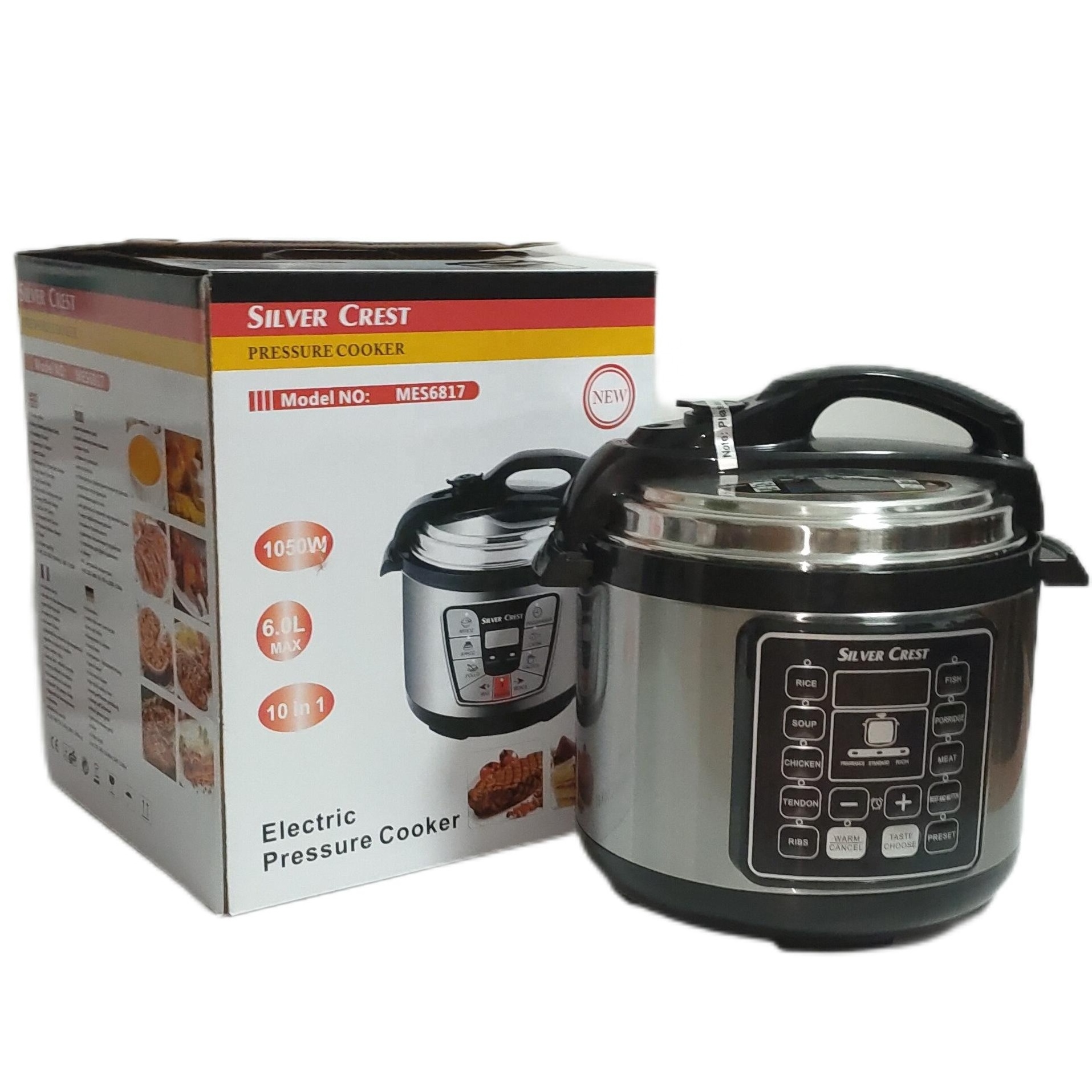 Multi function non-stick cooker electric pressure cooker silver crest rice cooker