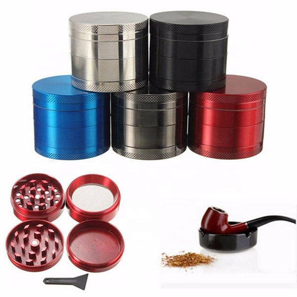 Wholesale Metal Zinc Alloy Tobacco Custom Grinder 4 Layers Premium Custom Dry Herb Grinder For Smoking Accessories