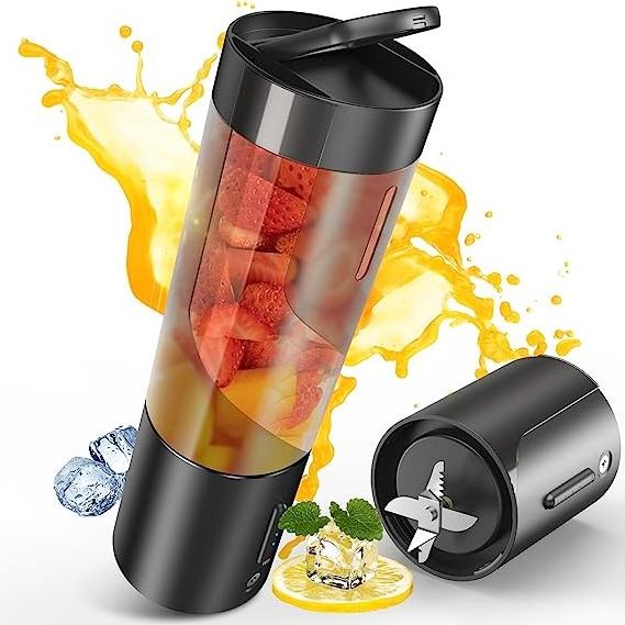 All in 1 Portable Blender Smoothies Personal Blender Mini Shakes Juicer Cup Blender Bottles Shaker For Travel Picnic Office