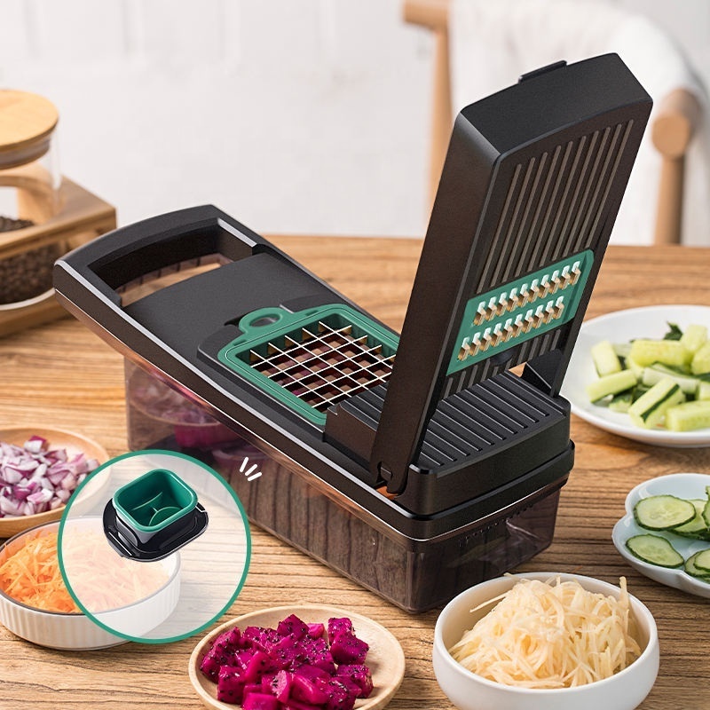 Wholesales Processor Manual Hand Kitchen Dicer Cutter Salad Potato Carrot Garlic Fruits Vegetable Chopper Mandolin Slicer