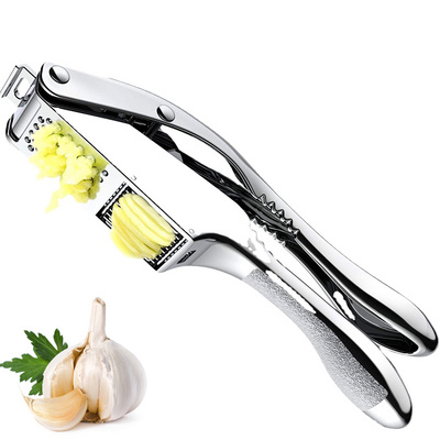 High quality kitchen stainless steel ginger crusher peeler squeezer garlic press garlic mincer set