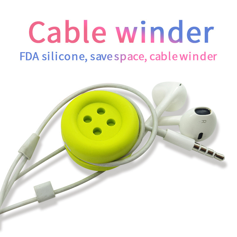 new brand silicone earphone cable winder/clip/holder