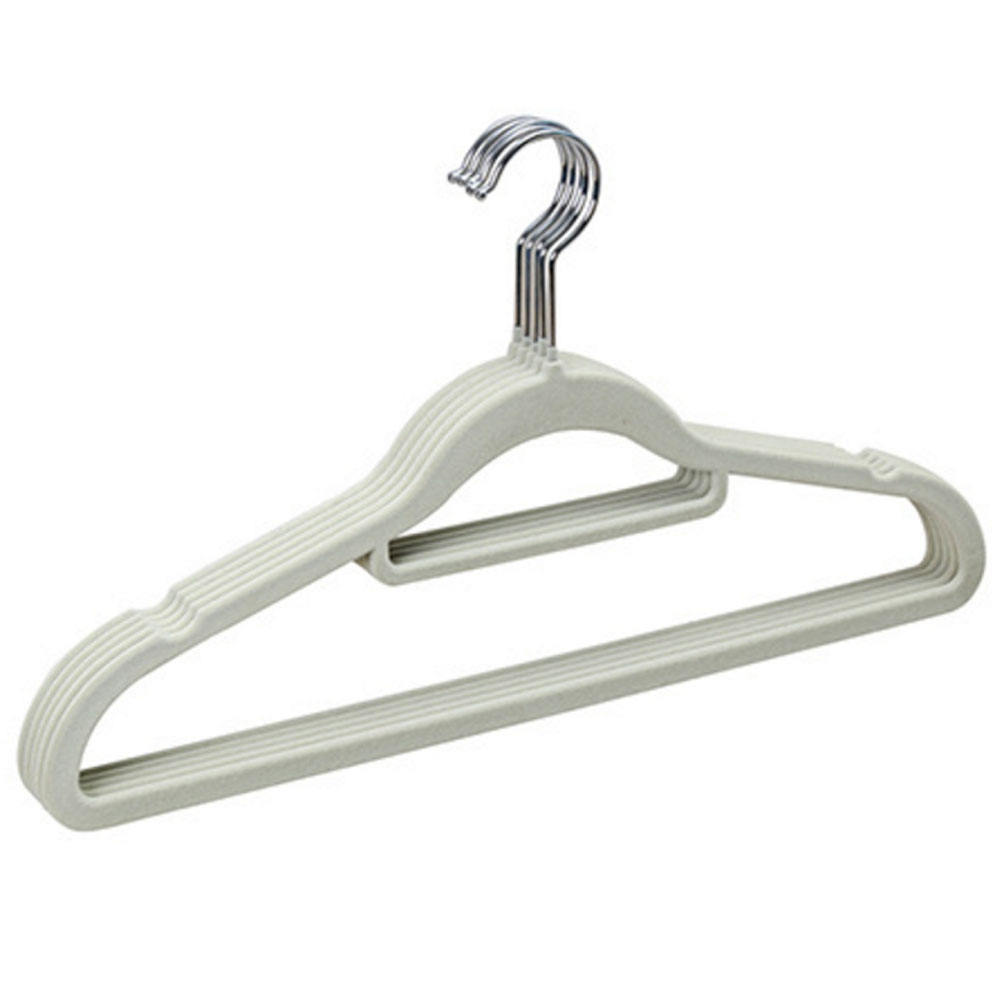 XIQI High Quality Space Saving Velvet Clothes Hook Flocked Velvet Shirt Coat Kids Clothes Hangers Velvet