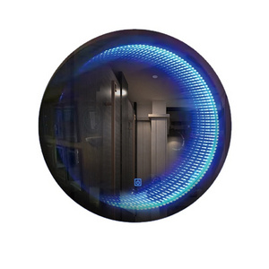 Led Infinity Bathroom 3D Tunnel Mirror Decorative Dance Floor Infinity Mirror led bathroom mirror