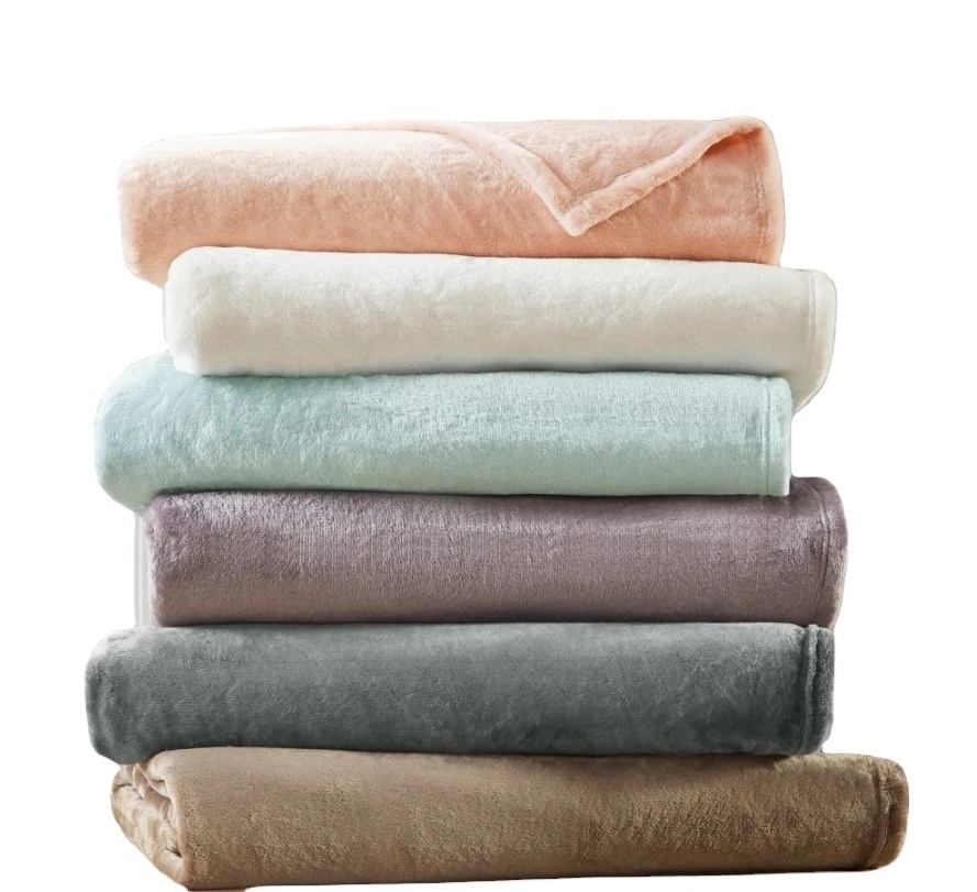 Super Soft Velvet Blanket Flannel Fleece Blankets in Bulk