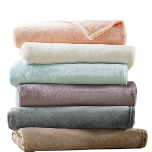 Super Soft Velvet Blanket Flannel Fleece Blankets in Bulk