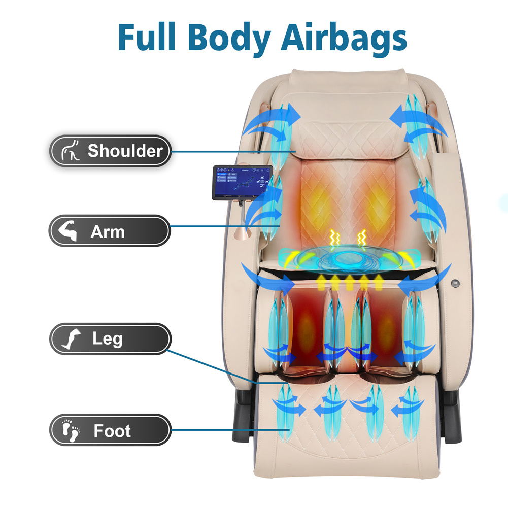 2022 New Cheap Human Touch Shiatsu Shortcut Keys Healthcare 4D Sl Capsule Massage Chair Airbags 8D Zero Gravity Luxury