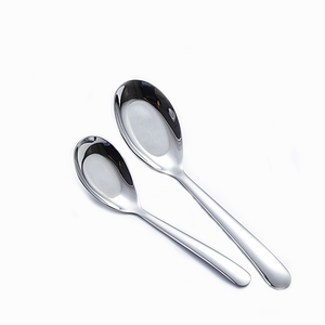 Cheap metal table soup spoon set chinese stainless steel   wholesale Earl Spoon kitchen spoon