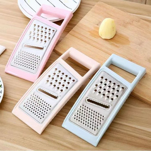 New Arrival multifunctional  Stainless Steel Multipurpose Vegetable Grater Slicer fruit vegetable potato peeler with PP handle