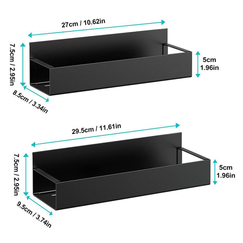 Cross-border refrigerator side organizer shelf shelf magnetic suction spice rack refrigerator shelf wall mounted spice bracket