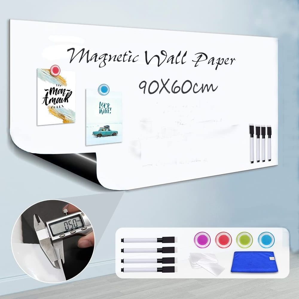 Factory Custom Thick Magnetic White Board Sticker Wall 90x60cm (36x24