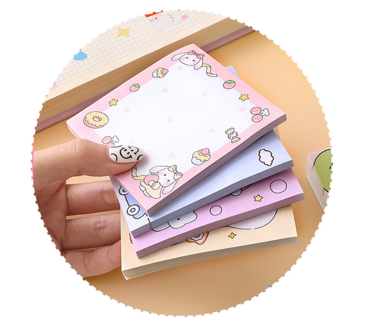 50 sheets Oil painting style Sticky Note Paper Notepad diary Scrap booking Stickers Office School stationery Cut memo pad