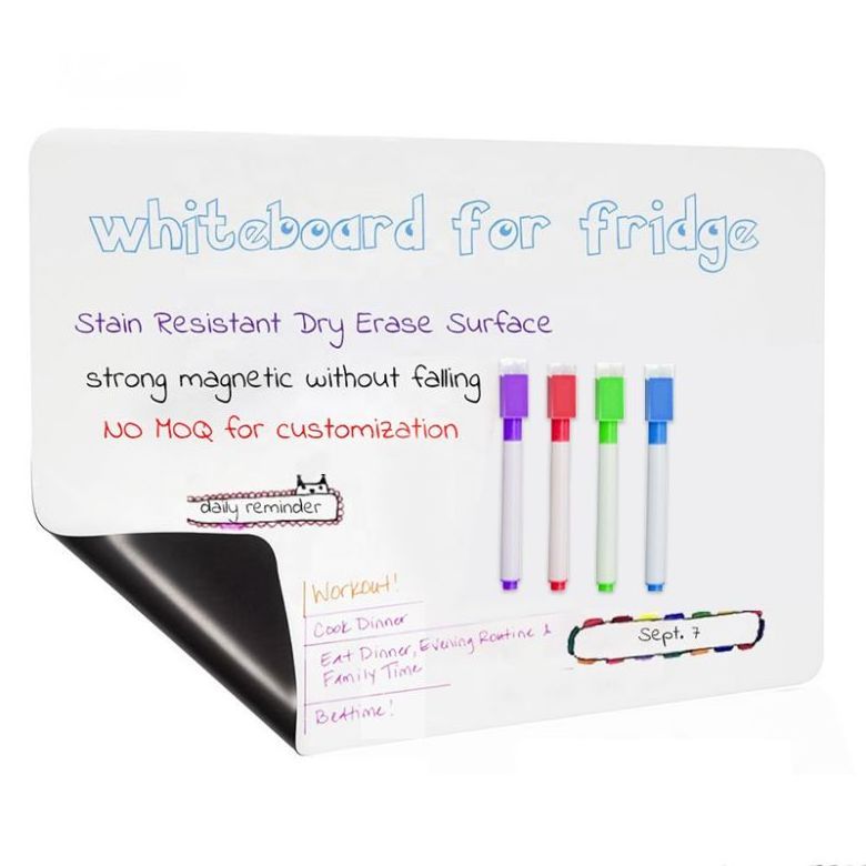 High Quality Self Adhesive Flexible Magnetic Dry Erase Whiteboard Wall Poster for Home School Office