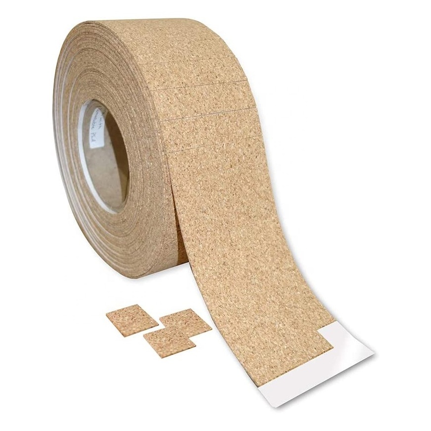 Wholesale High Quality Self Adhesive Cork Pads With Foam Adhesive Cork Spacer Separator Cork for Insulating Glass