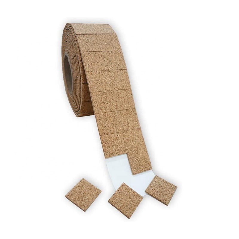 Wholesale High Quality Self Adhesive Cork Pads With Foam Adhesive Cork Spacer Separator Cork for Insulating Glass