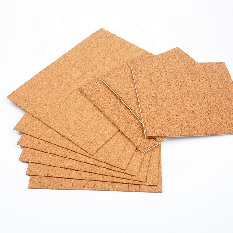 Wholesale High Quality Self Adhesive Cork Pads With Foam Adhesive Cork Spacer Separator Cork for Insulating Glass