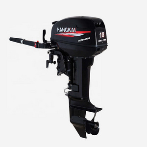 Hot Sell Hangkai 18HP 2 Stroke Water Cooling Boat Engine Outboard Motors For Sale Fishing Boat Engine rc Boat Gas Engine