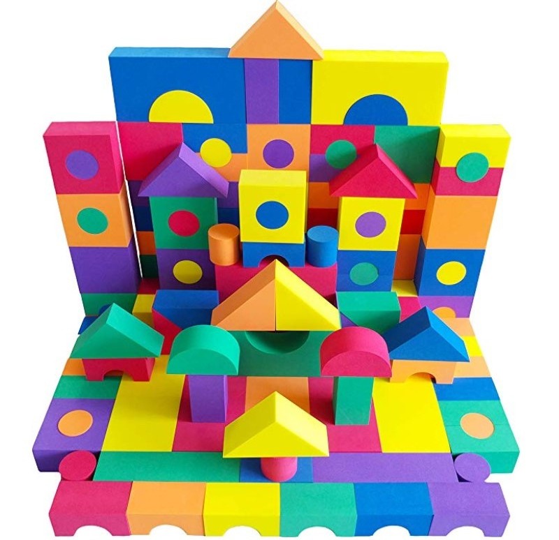 36pcs Colorful Building Toy Soft Eva Foam Block