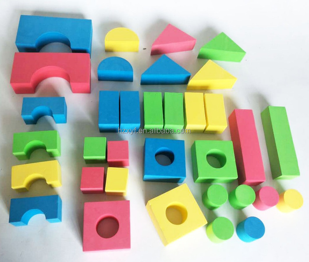 36pcs Colorful Building Toy Soft Eva Foam Block